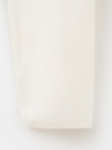 MANGO Pulover 'CHIMNEY' | bež barva