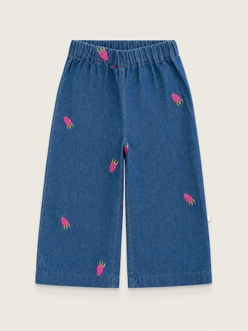 LouieLouie Byxa 'Rosemary ∼ Small raspberries embroidery' i blå: framsida