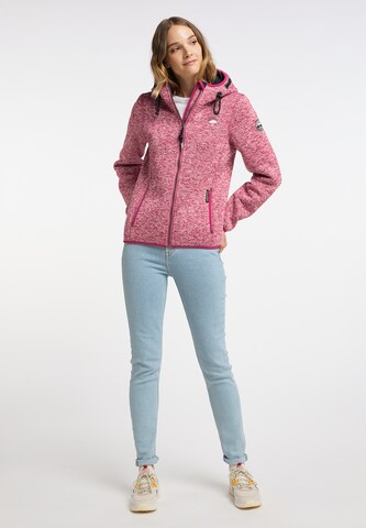 Schmuddelwedda Fleece jas in Roze