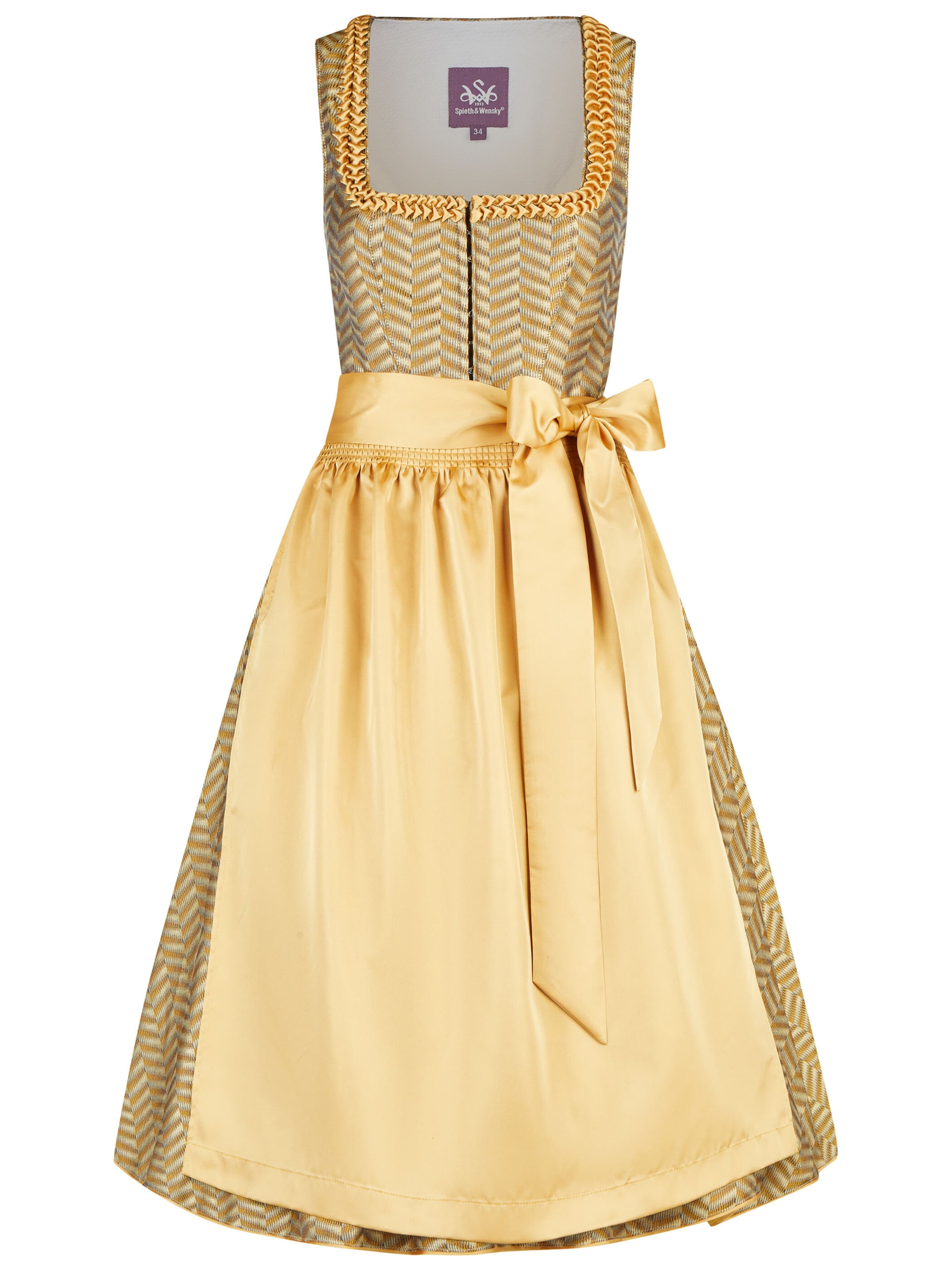 Dirndl 'Kenia' SPIETH & WENSKY en jaune : devant