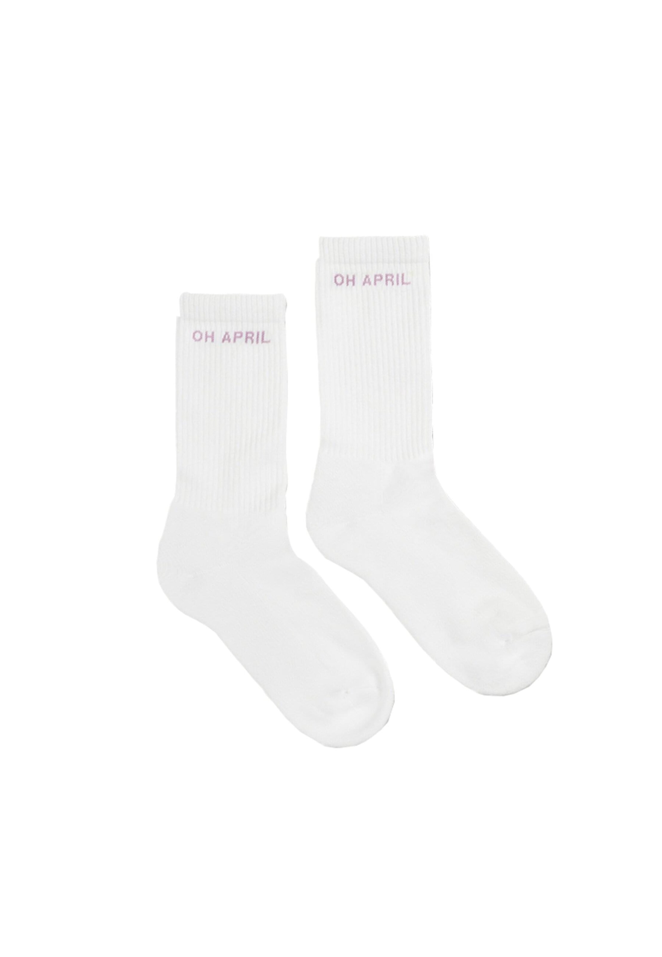 Chaussettes 'OH APRIL' OH APRIL en violet : devant