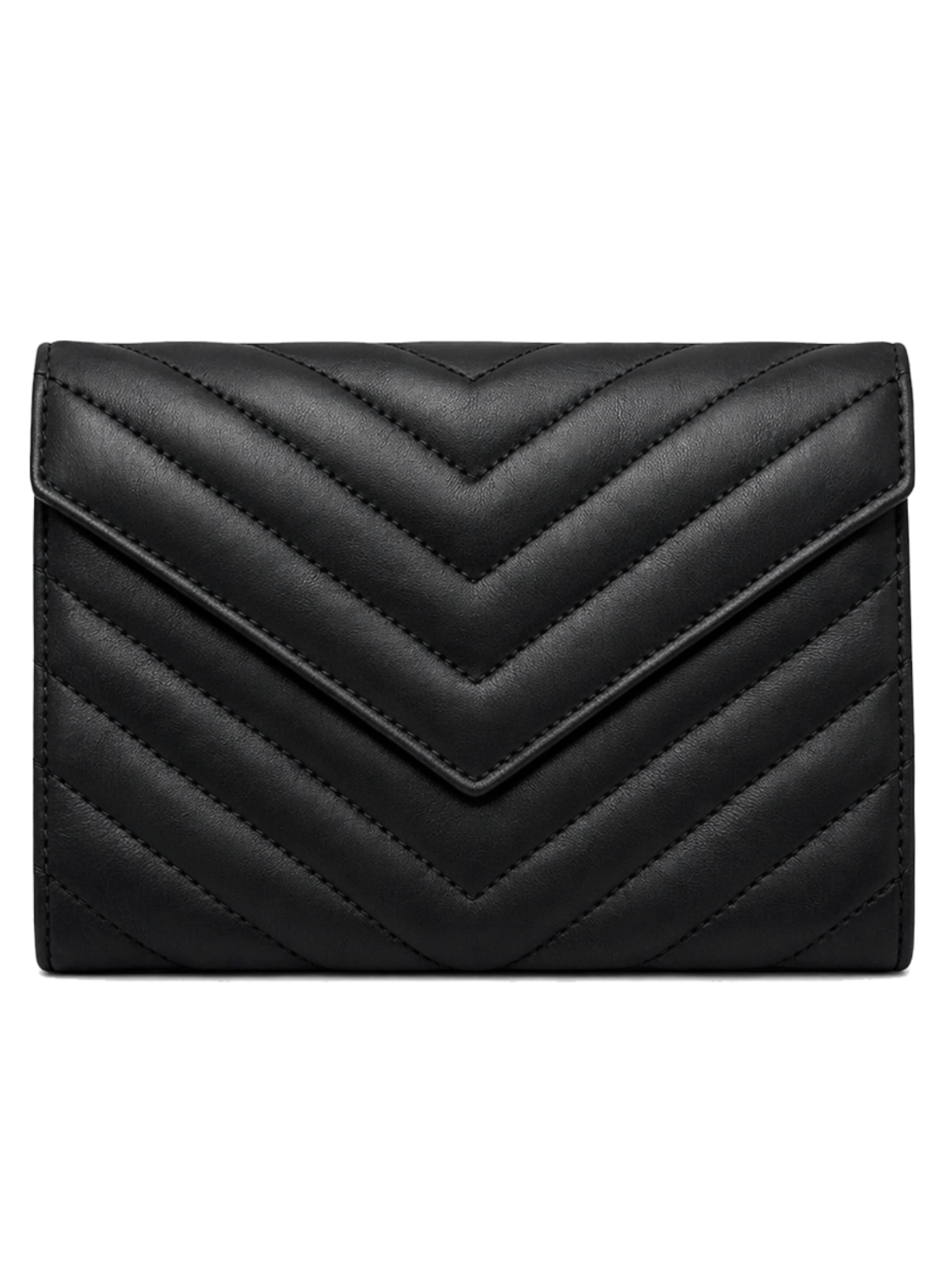 Sellenes Clutch 'Valey' in Zwart: voorkant