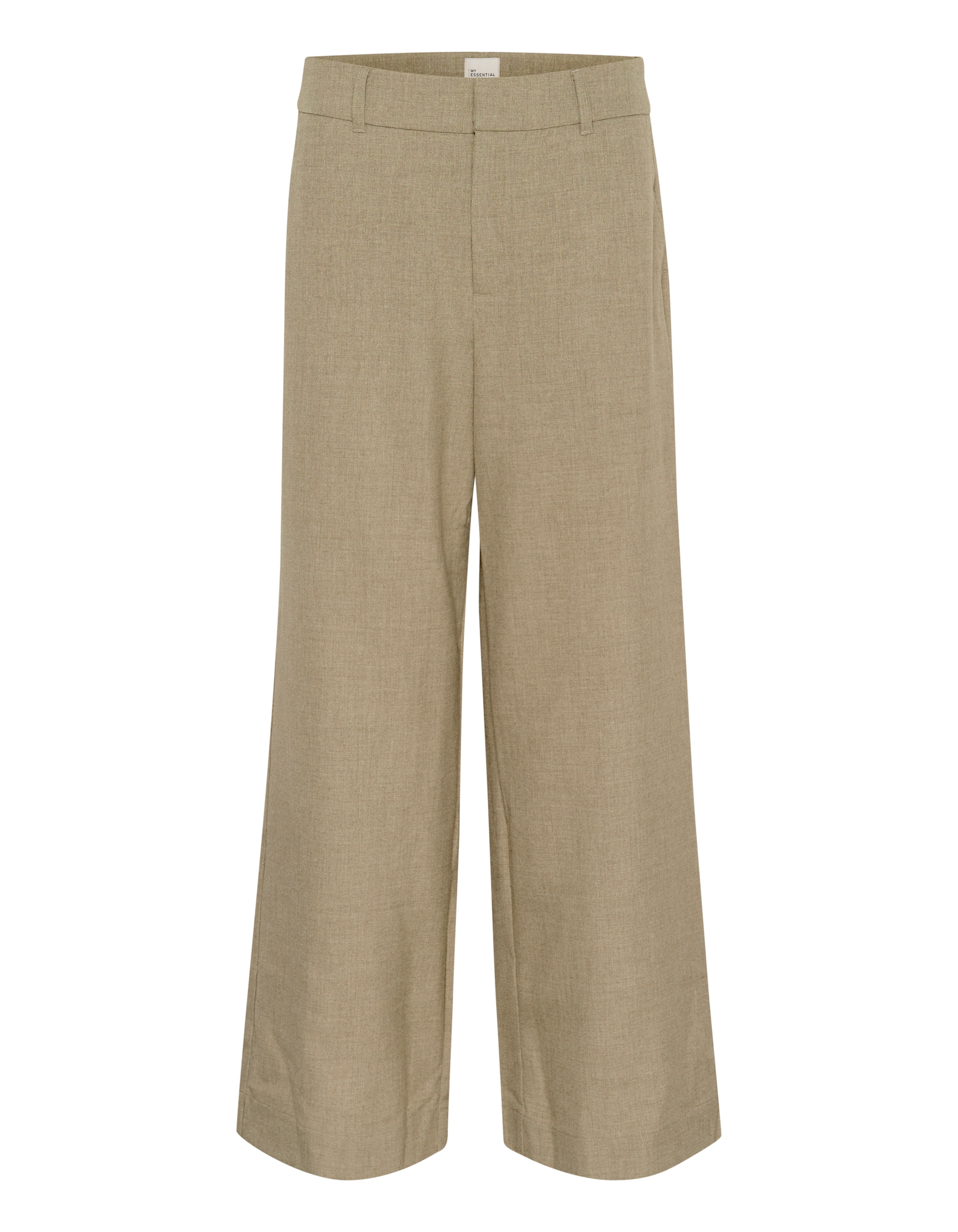 My Essential Wardrobe Wide leg Trousers 'Dion' in Green: front