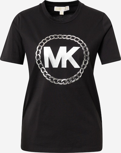 MICHAEL Michael Kors Тениска 'ELV HT CHAIN' в светлосиво / черно / бяло, Преглед на продукта