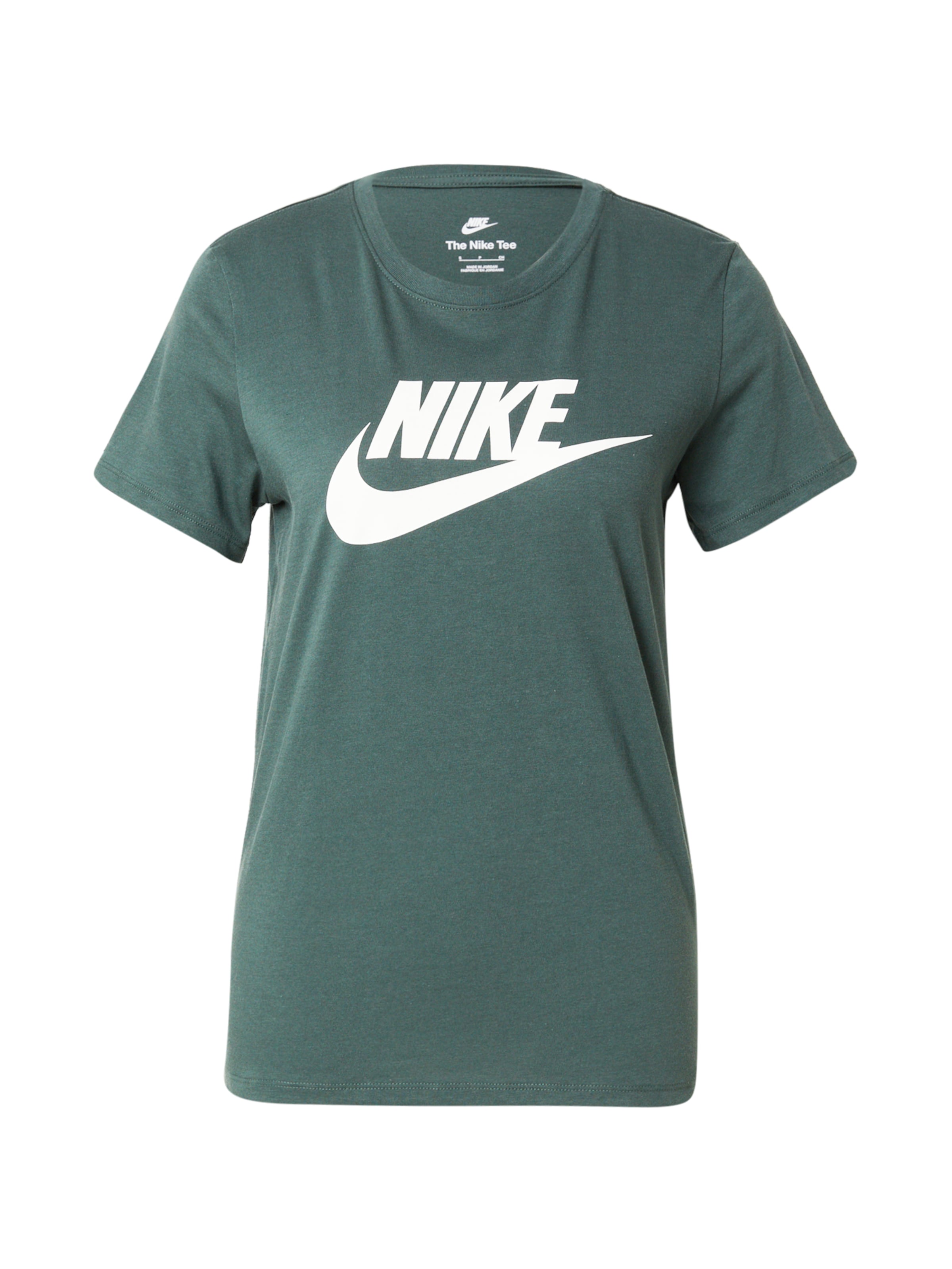 T-shirt 'ESSNTL' Nike Sportswear en vert : devant