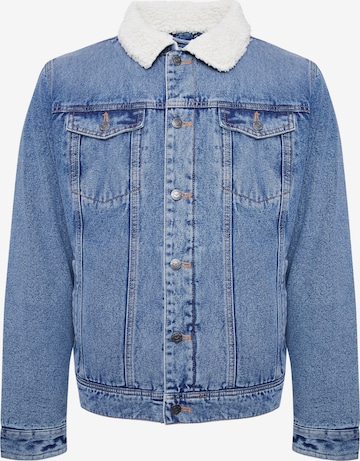 Threadbare Between-Season Jacket 'Philip' in Blue: front