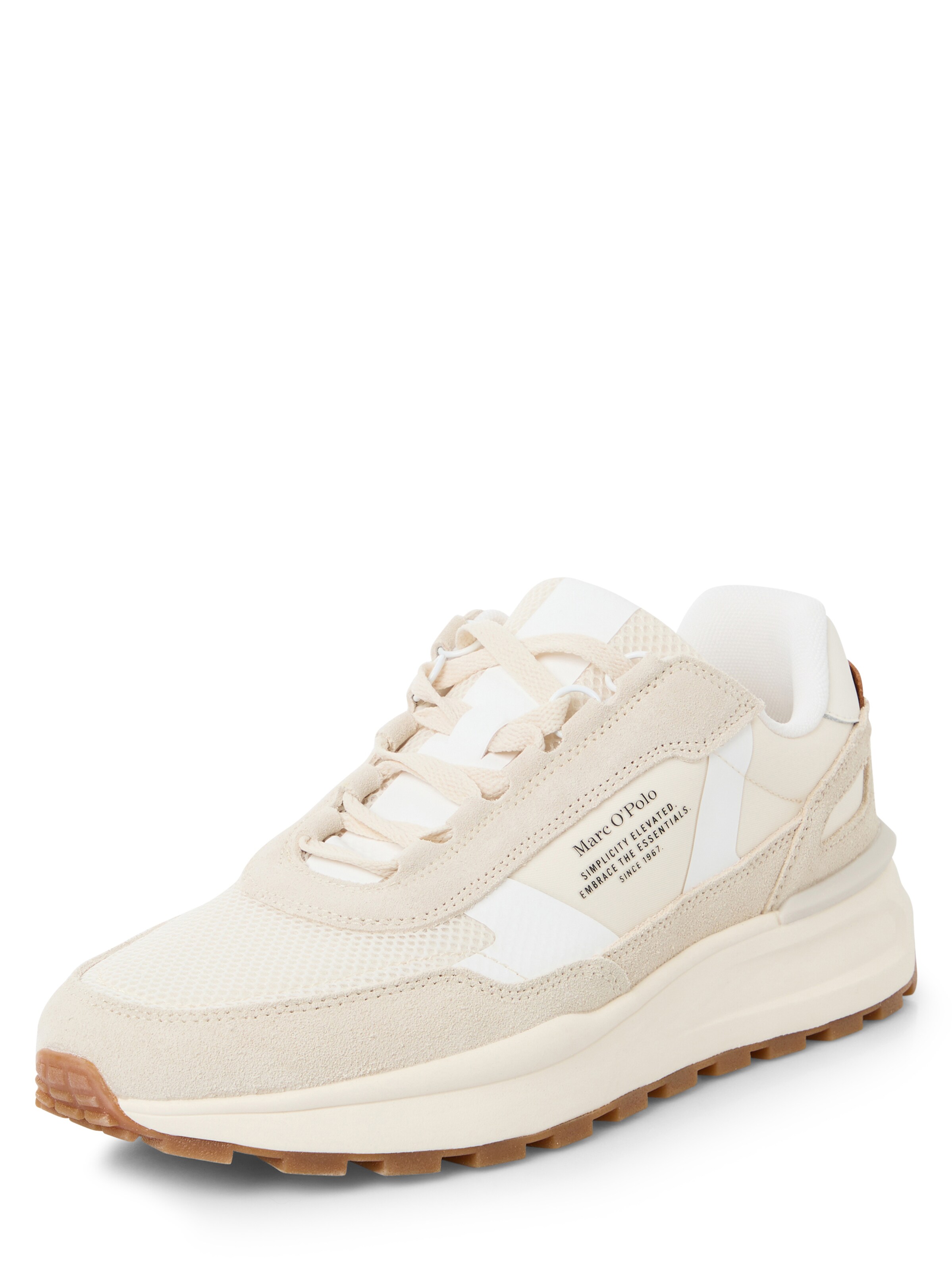 Baskets basses Marc O'Polo en beige : devant