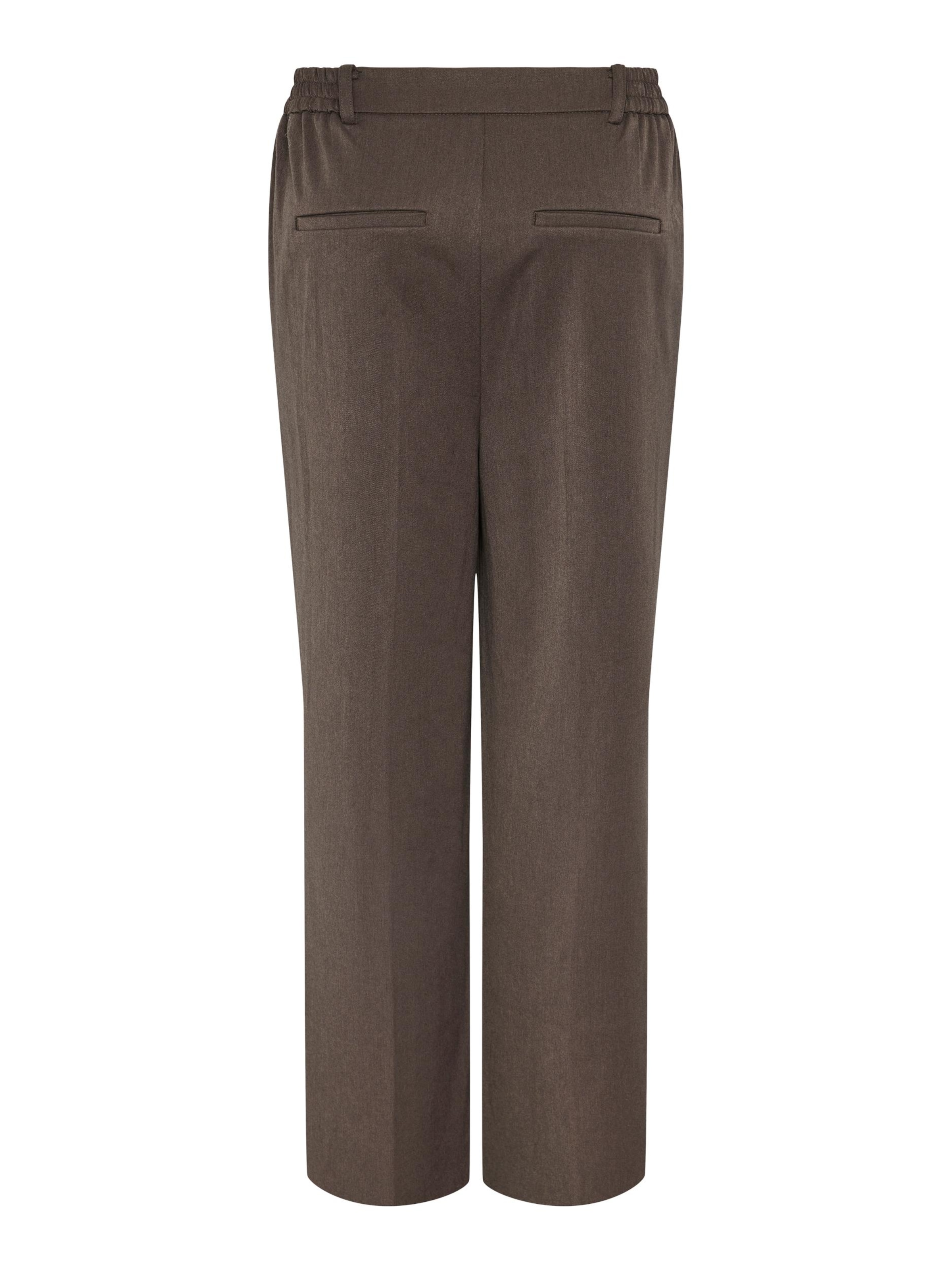 PIECES Loosefit Ráncos nadrág 'Camil' - barna