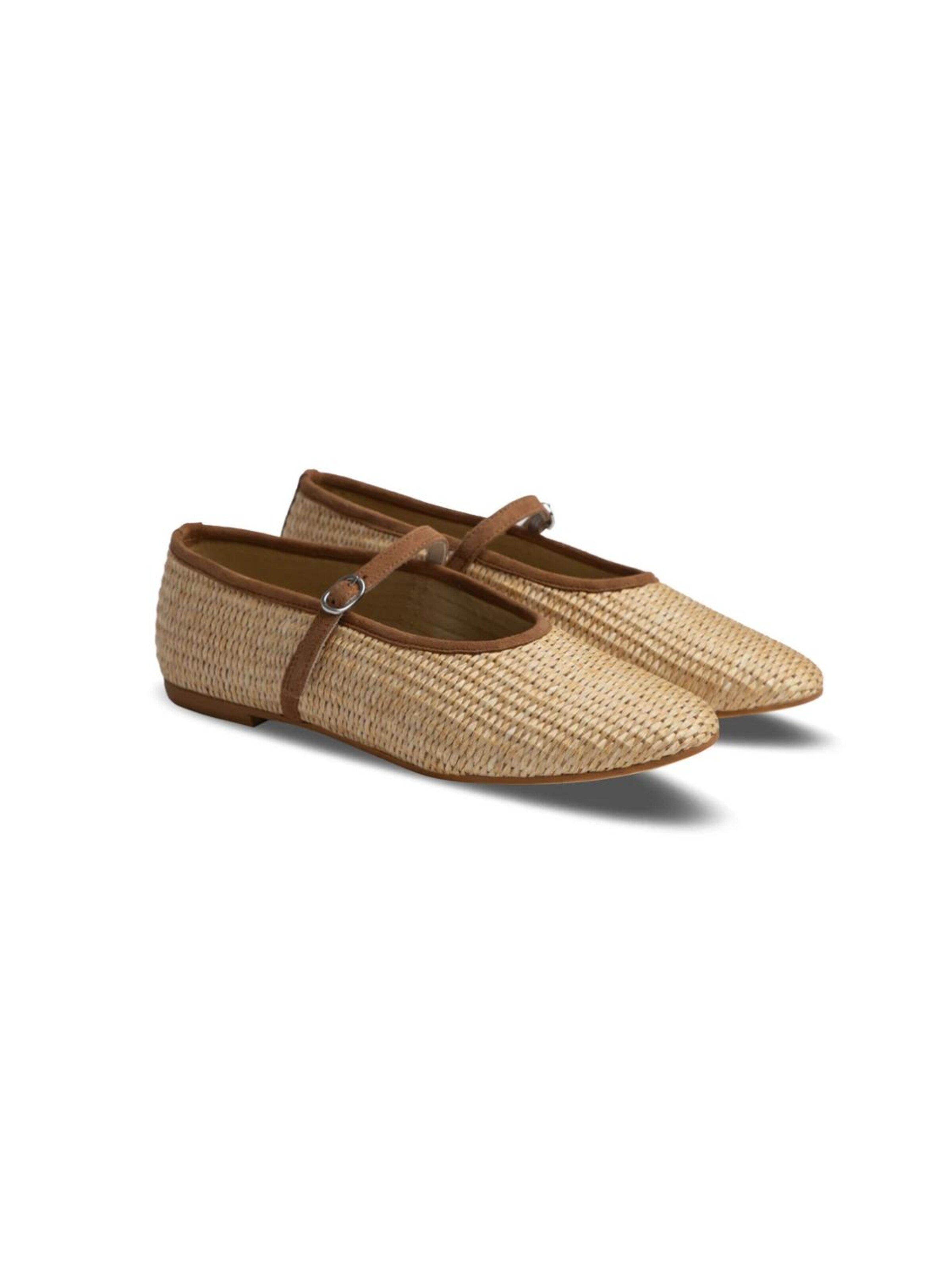 Flarelle - Bailarinas con hebilla 'Carlotta' en beige