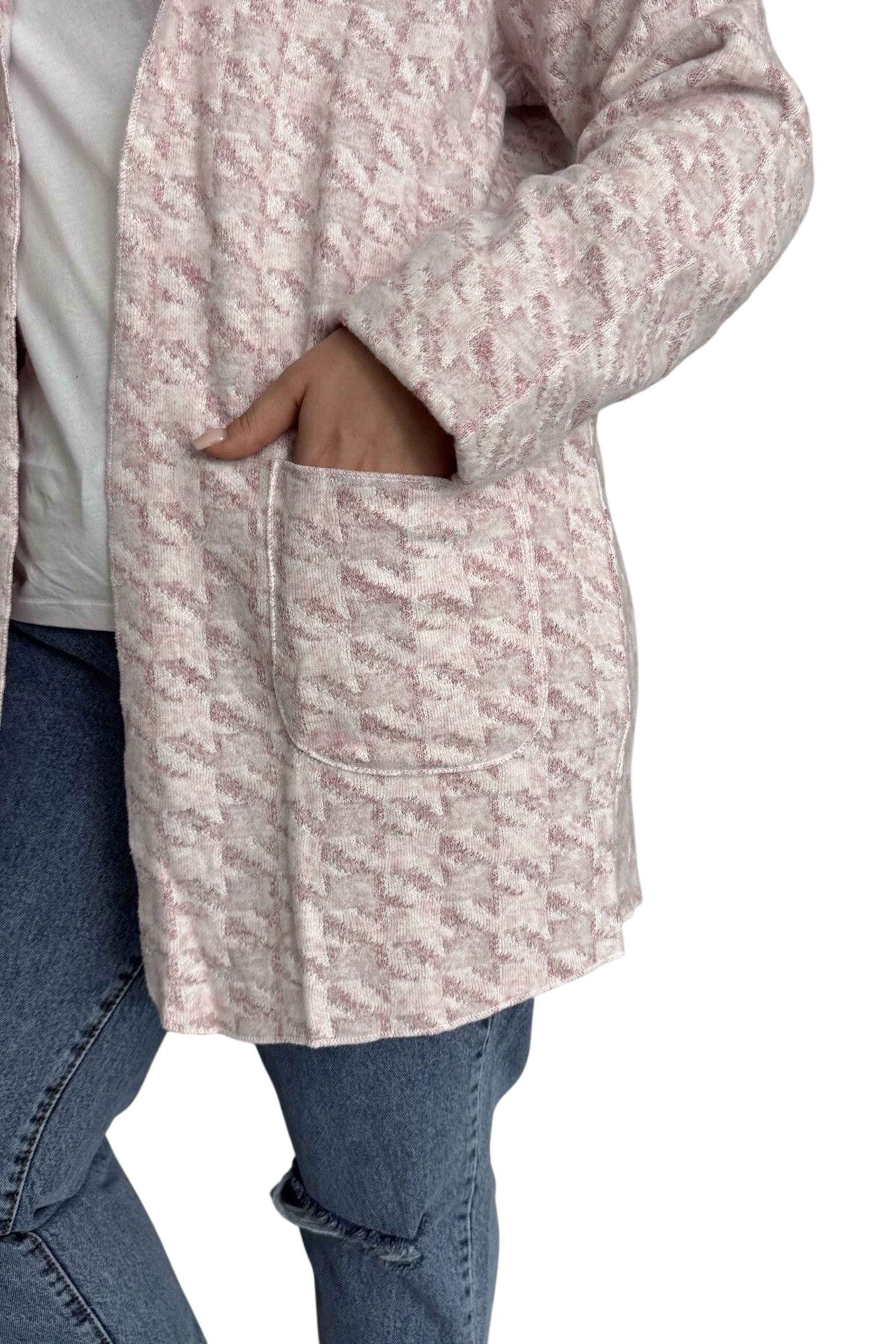 Stil Diva Gebreid vest in Roze