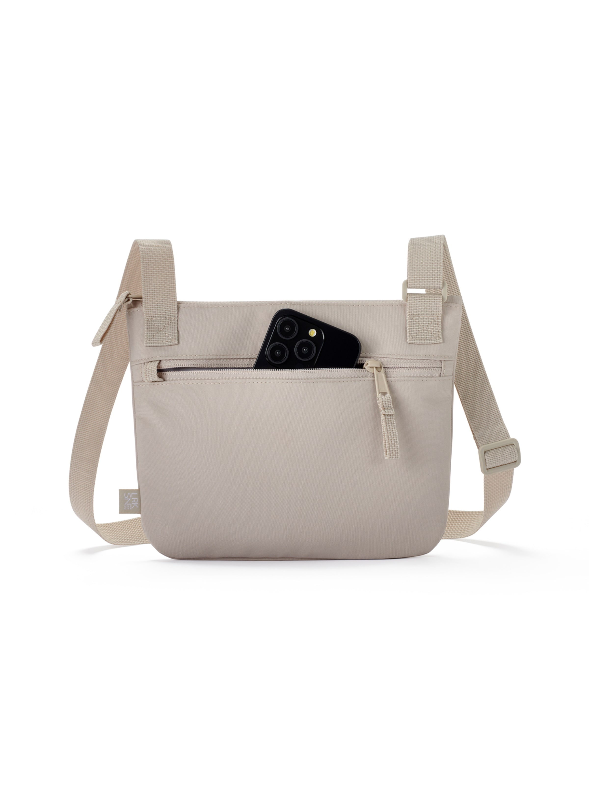 LARKSON Crossbody Bag 'Henrik' in Beige: back