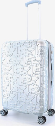 ELLE Suitcase 'Alors' in Silver: front