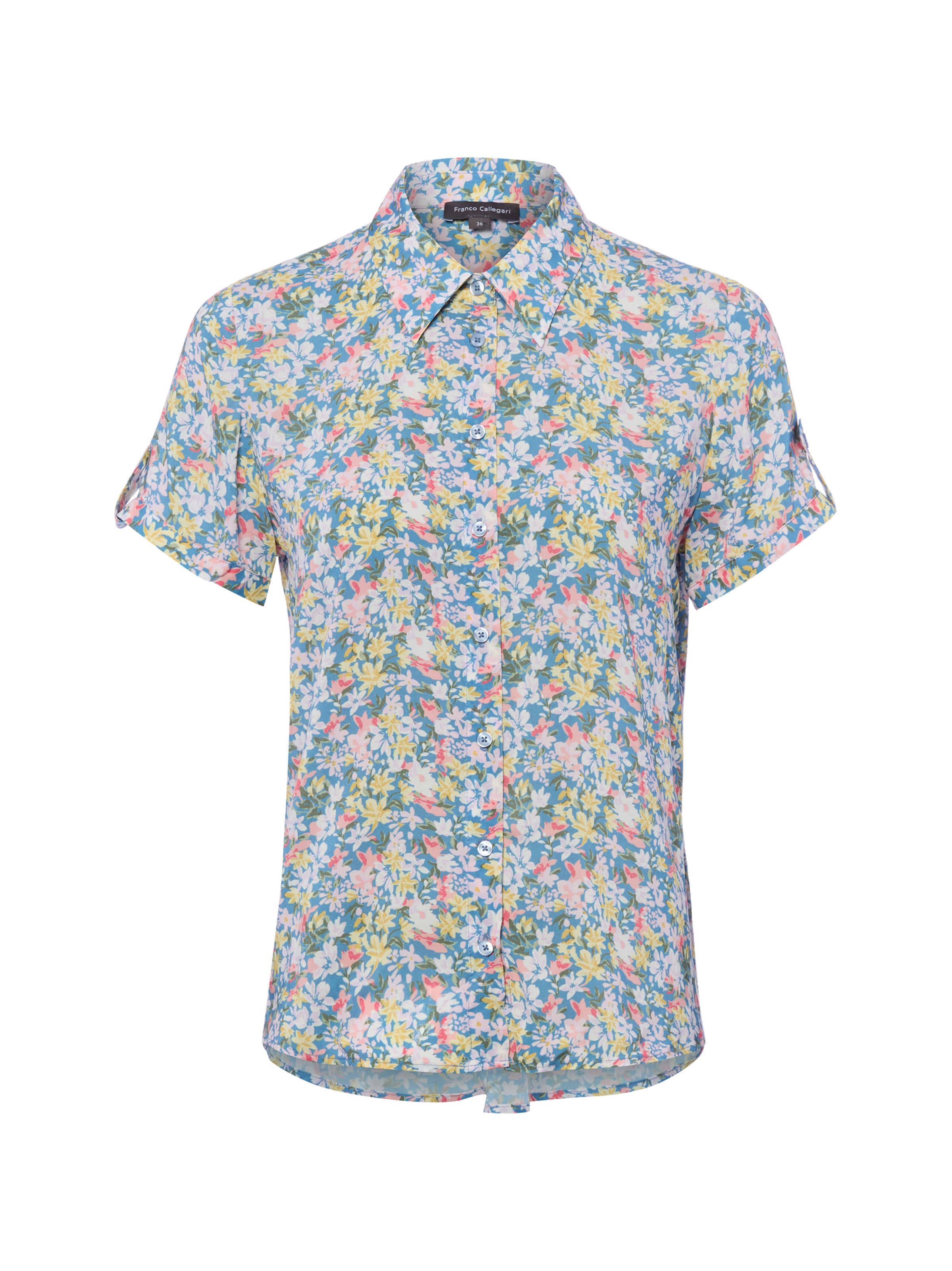Franco Callegari Blouse ' Debby ' in Blue: front