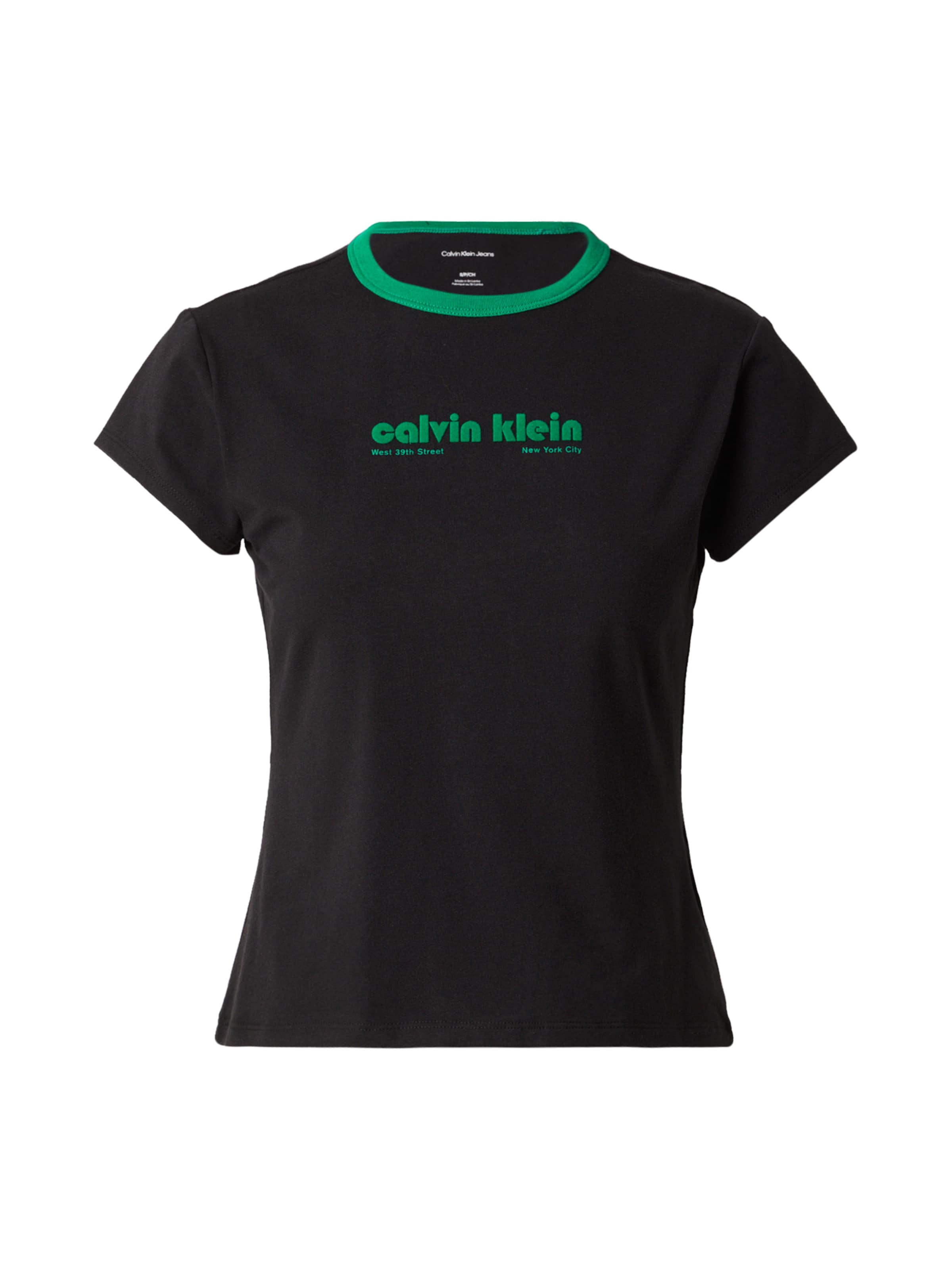 Calvin Klein Jeans Tričko – černá: přední strana