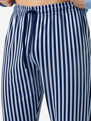 Pantalon de pyjama 'Graphic Stripes' Mey en bleu