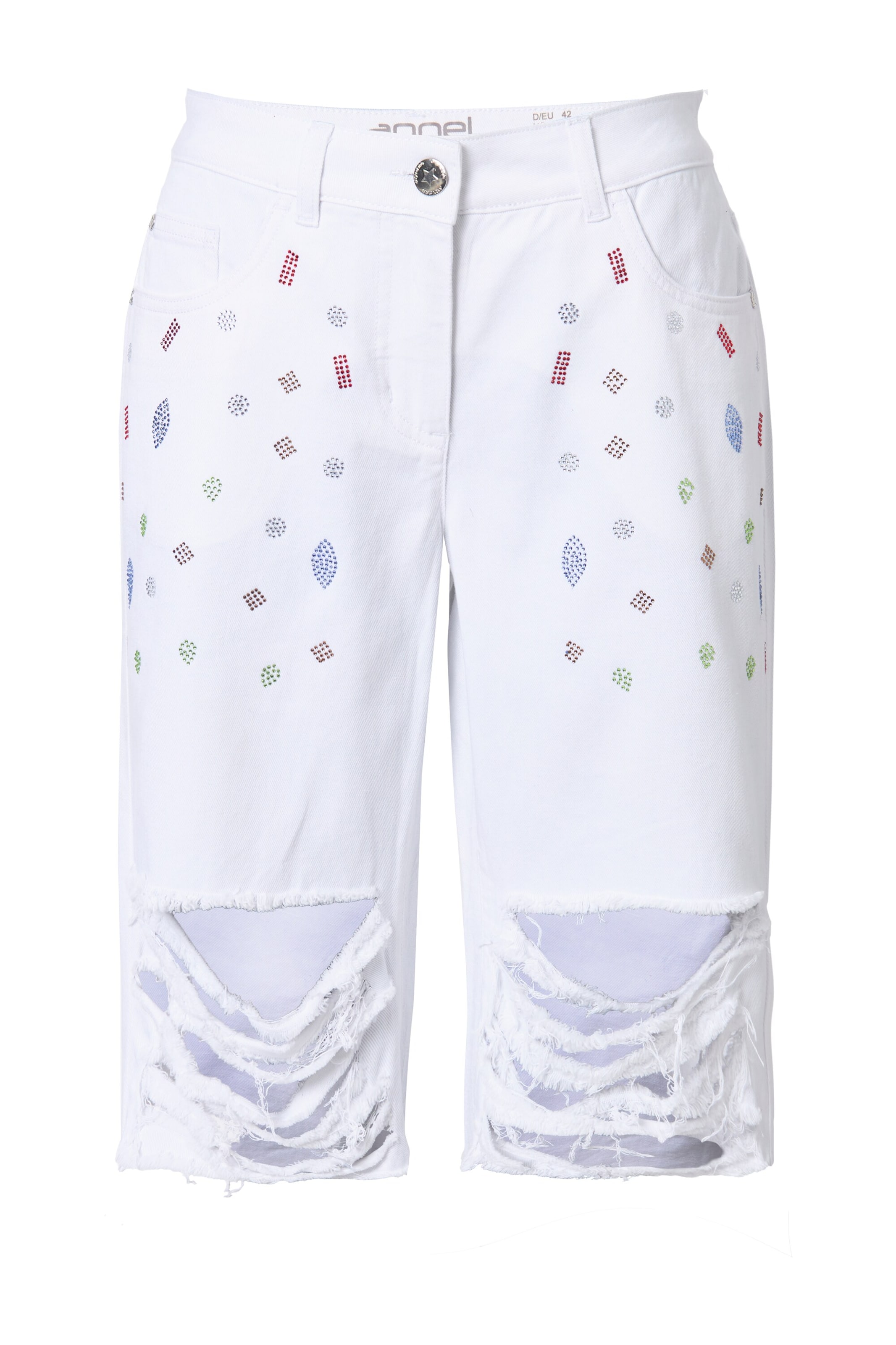 Angel of Style Regular Jeans in Wit: voorkant