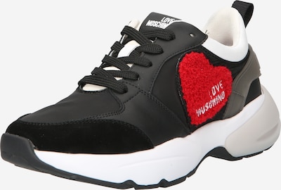 Sneaker bassa Love Moschino di colore rosso / nero / bianco, Visualizzazione prodotti