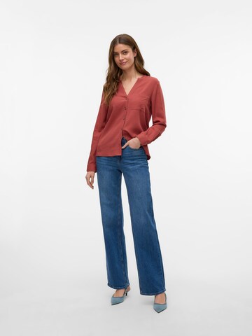 Chemisier 'VMMYMILO' VERO MODA en rouge