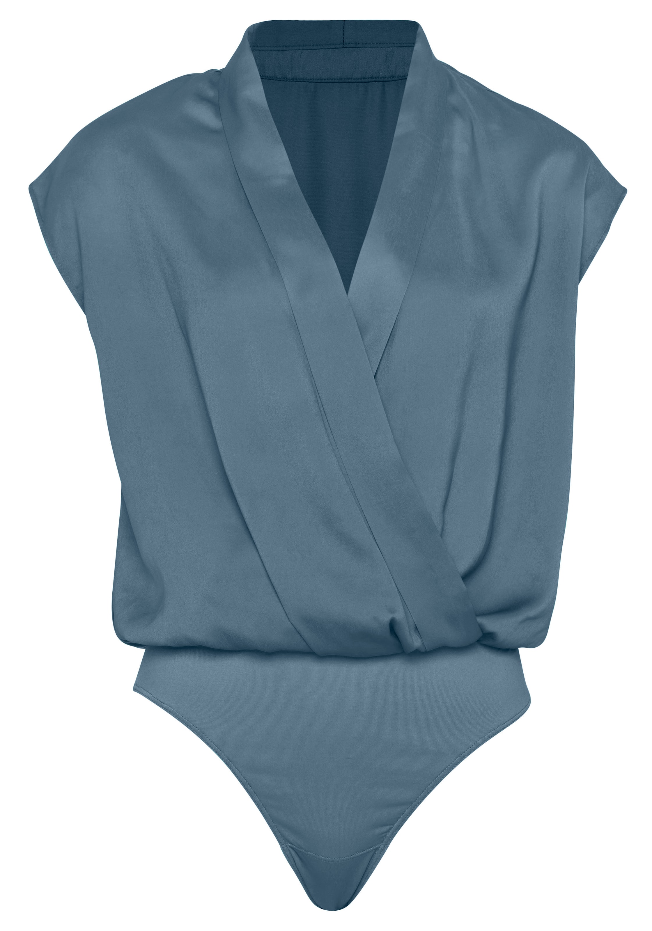 LASCANA Blouse Bodysuit in Blue: front