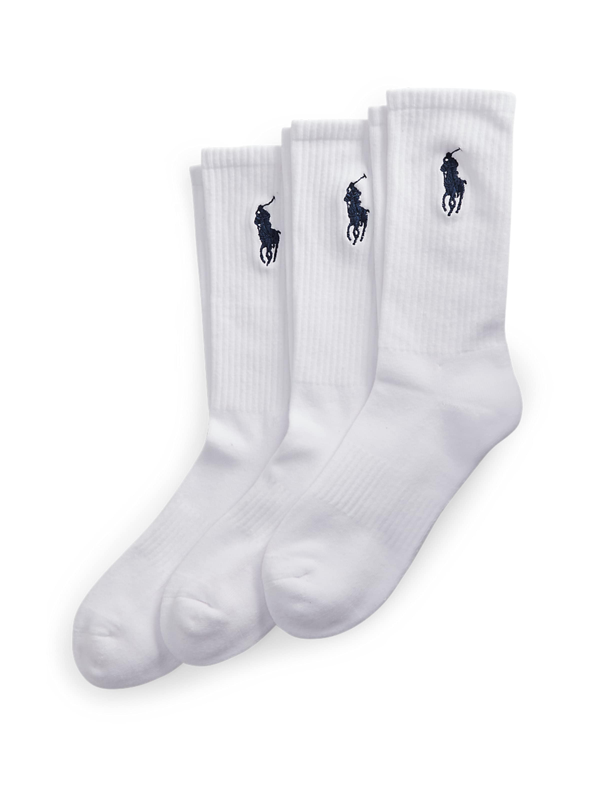 Polo Ralph Lauren Socks in White: front