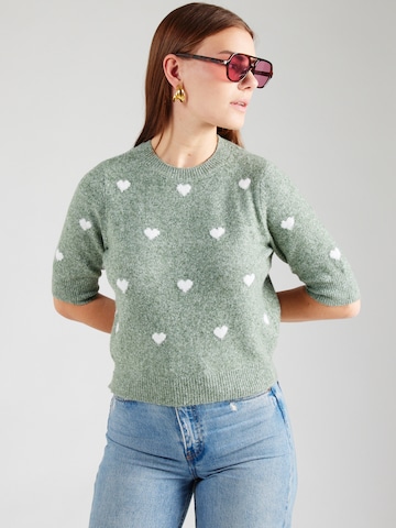 VERO MODA Pullover 'VMDOFFY INTARSIA' i grøn: forside