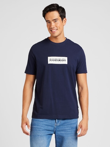 NAPAPIJRI - Camiseta en azul: frente