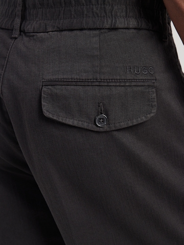HUGO regular Παντελόνι πλισέ 'Cino263FSD' σε μαύρο