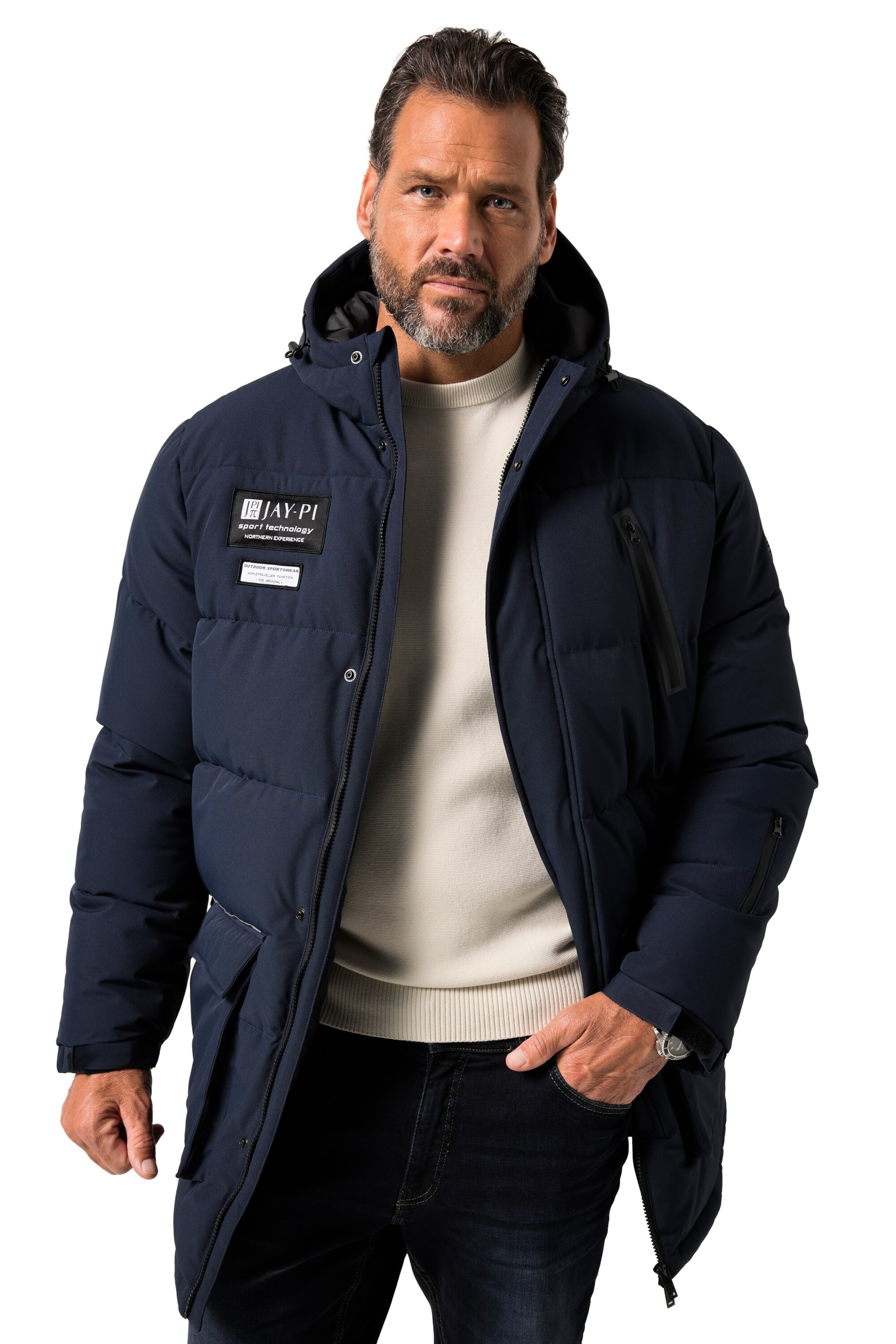 JP1880 Funktionsjacke in Blau: Vorderseite