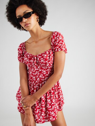 HOLLISTER - Vestido 'SOFIA FRANCHISE' em vermelho