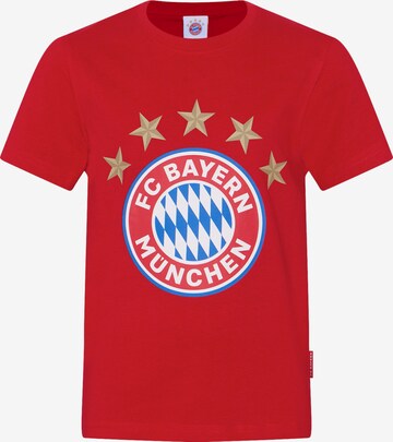 FC BAYERN MÜNCHEN T-Shirt 'FC Bayern München' in Rot: predná strana
