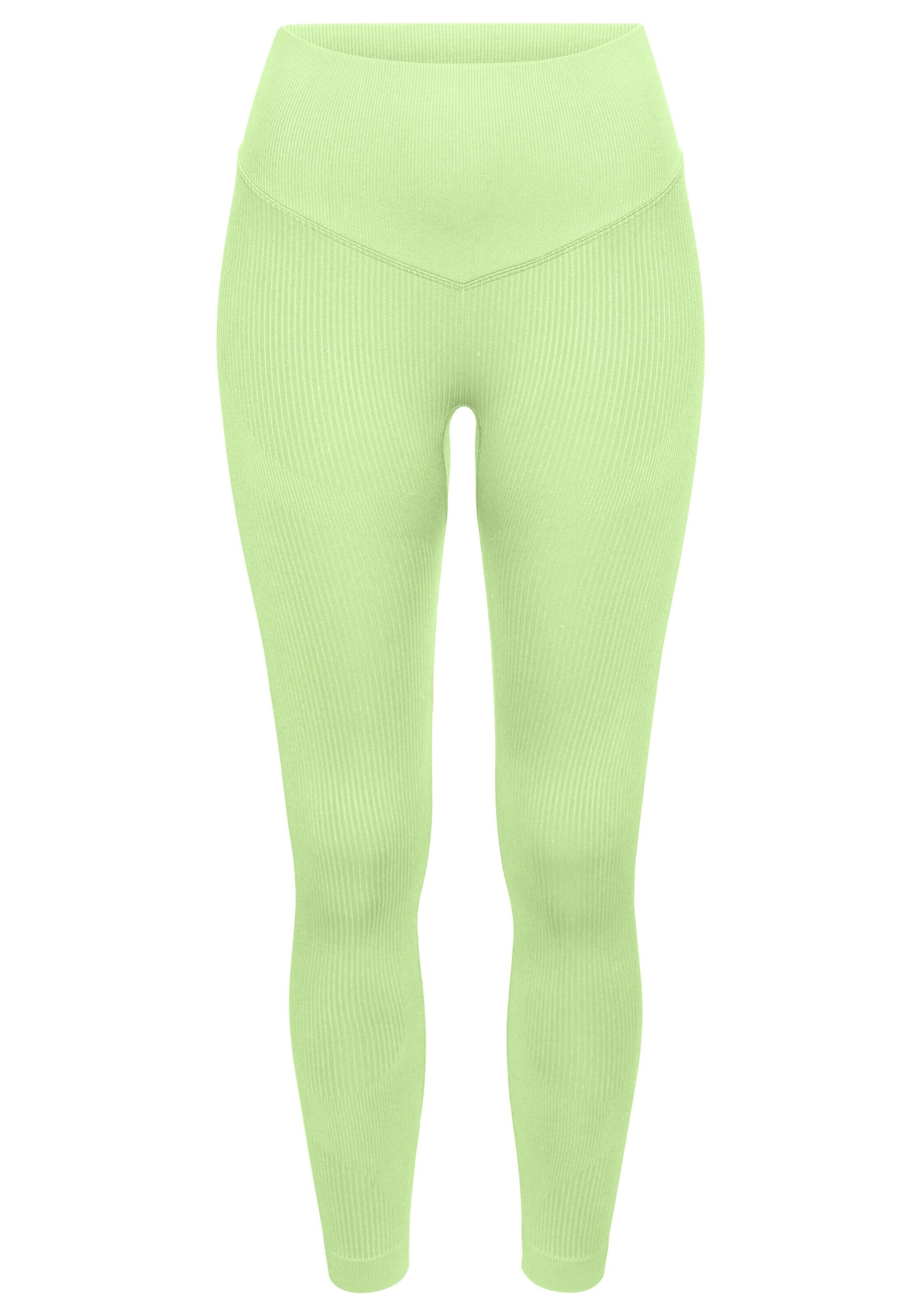 Leggings LASCANA en vert : devant