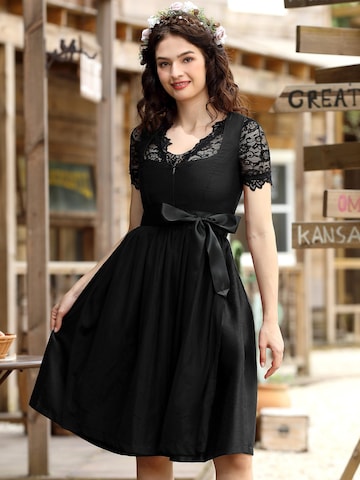 Yesfashion Dirndl w kolorze czarny