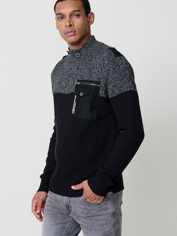 KOROSHI Pullover i sort