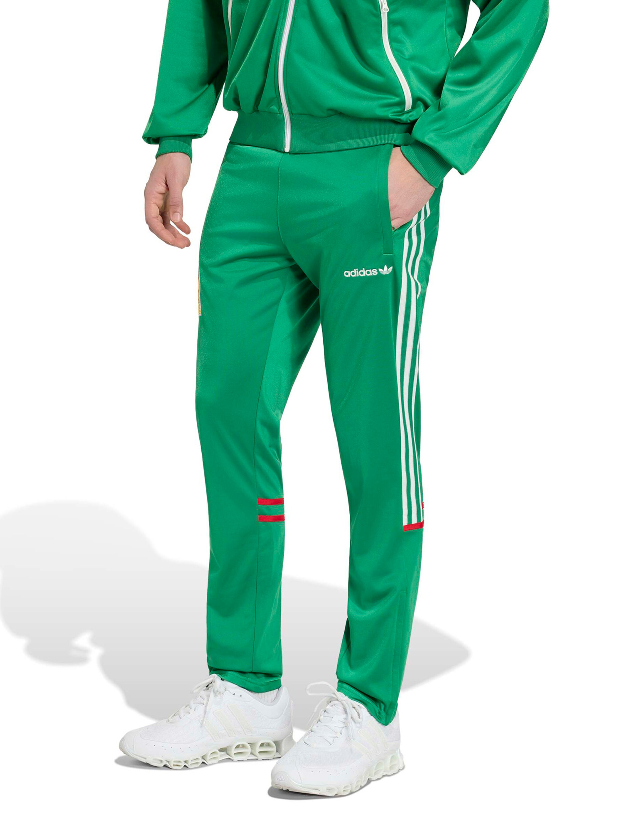 Slimfit Pantaloni sport 'Mexiko 1986' de la ADIDAS PERFORMANCE pe verde: față