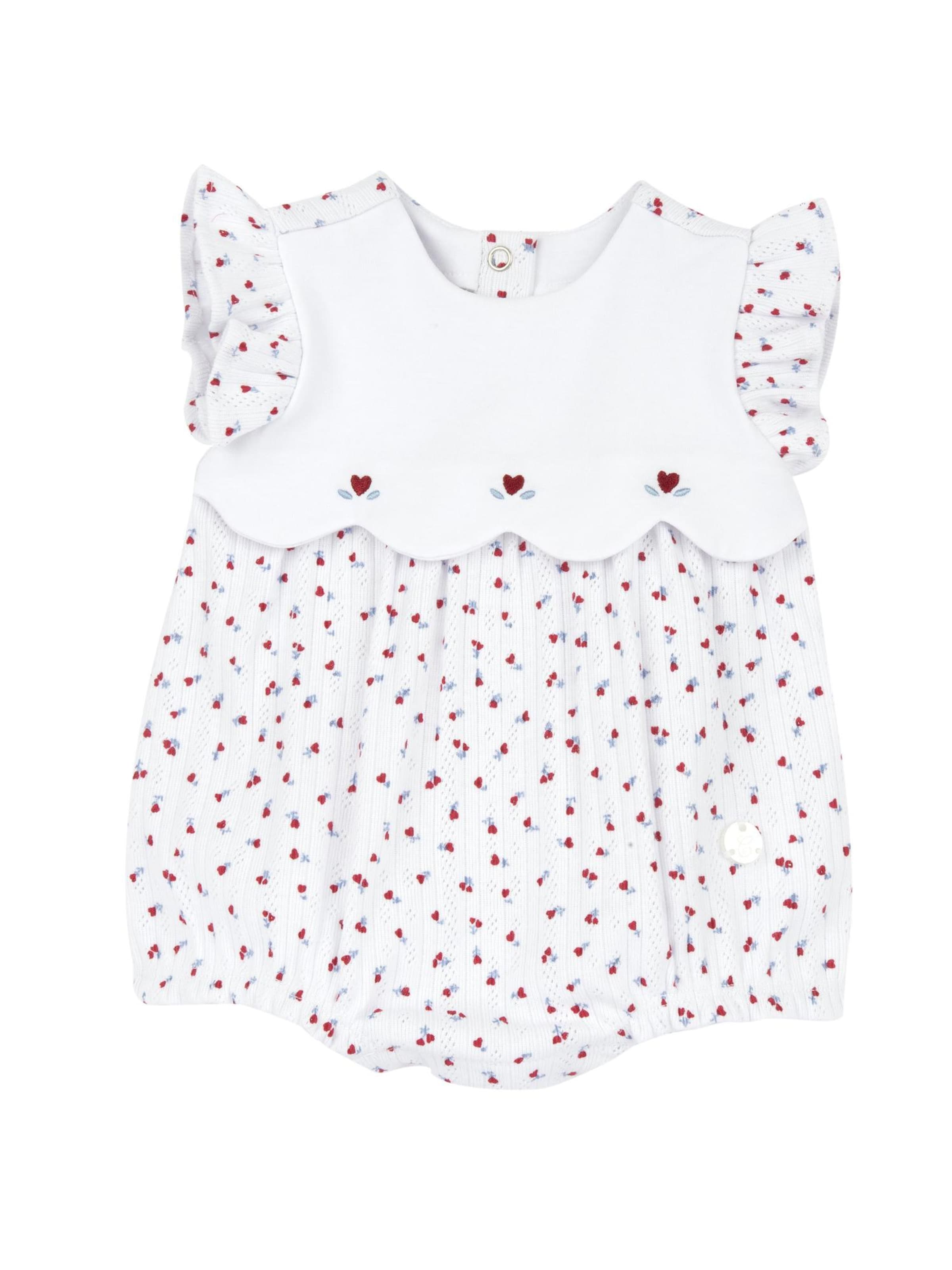 Chicco Overall i vit: framsida