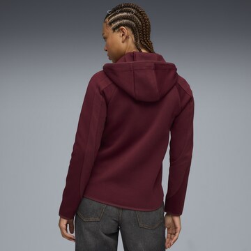 Veste de survêtement 'EvoStripe' PUMA en rouge
