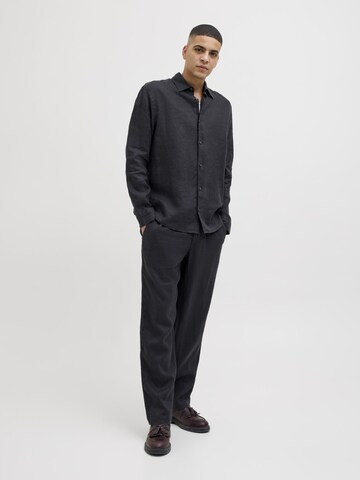 Loosefit Pantalon chino 'JPSTKarl Lawrence' JACK & JONES en noir