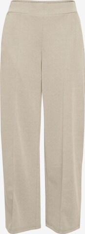 Wide Leg Pantalon 'Kate' ICHI en beige : devant