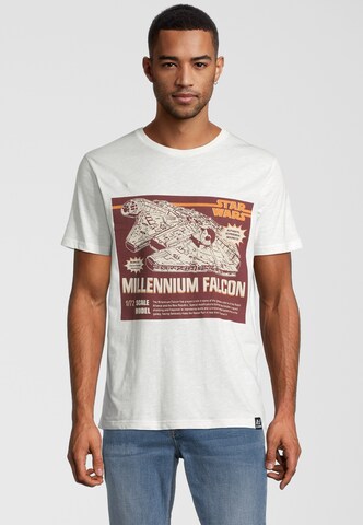 Recovered Shirt 'Star Wars Millennium' in White: front