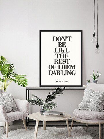 Liv Corday Bild  'Dont be Like the Rest' in Schwarz