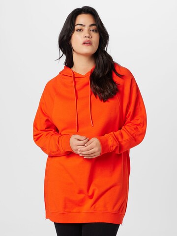 ONLY Carmakoma - Sudadera 'Diem' en naranja: frente