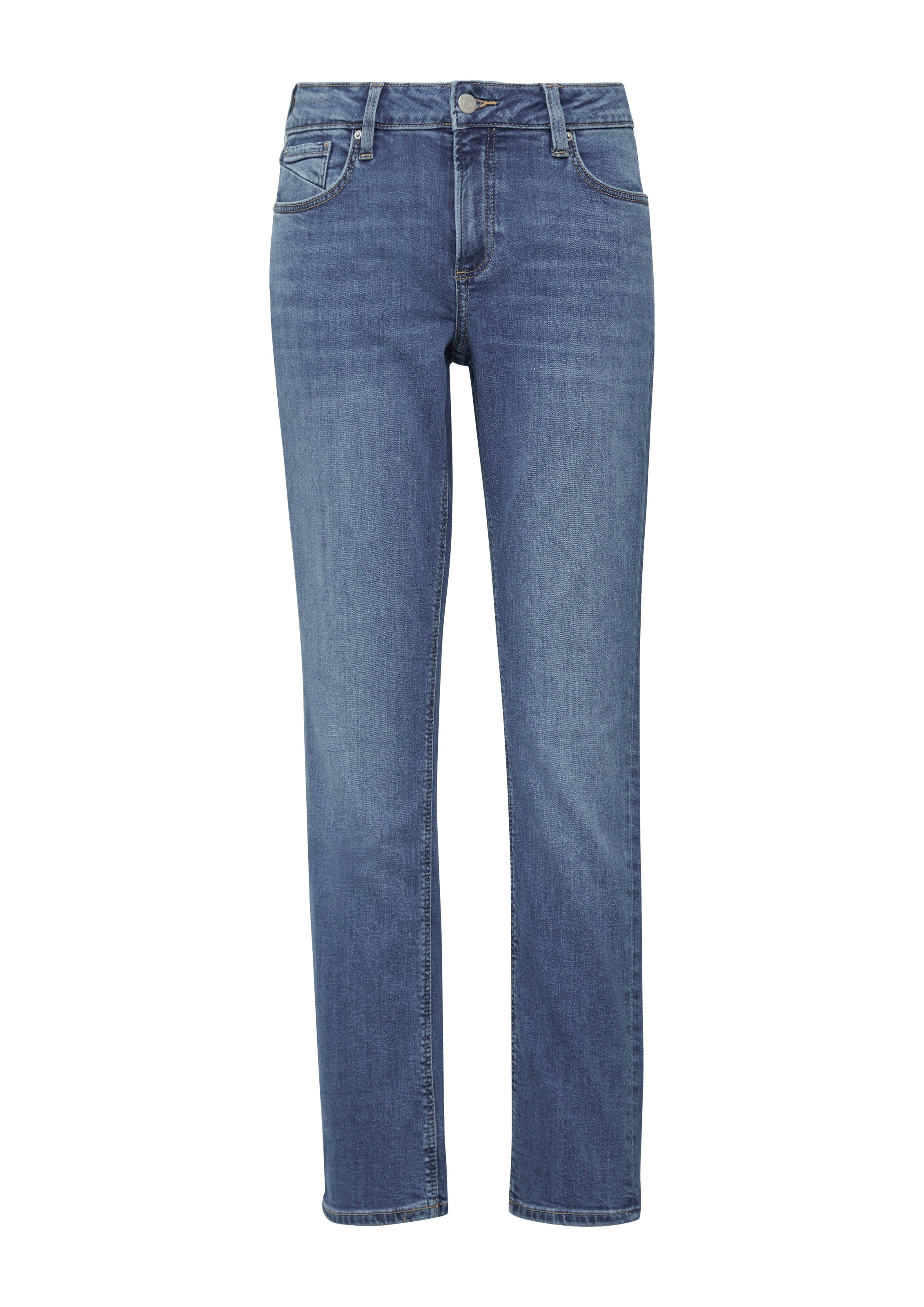 Coupe slim Jean 'Catie' QS en bleu : devant