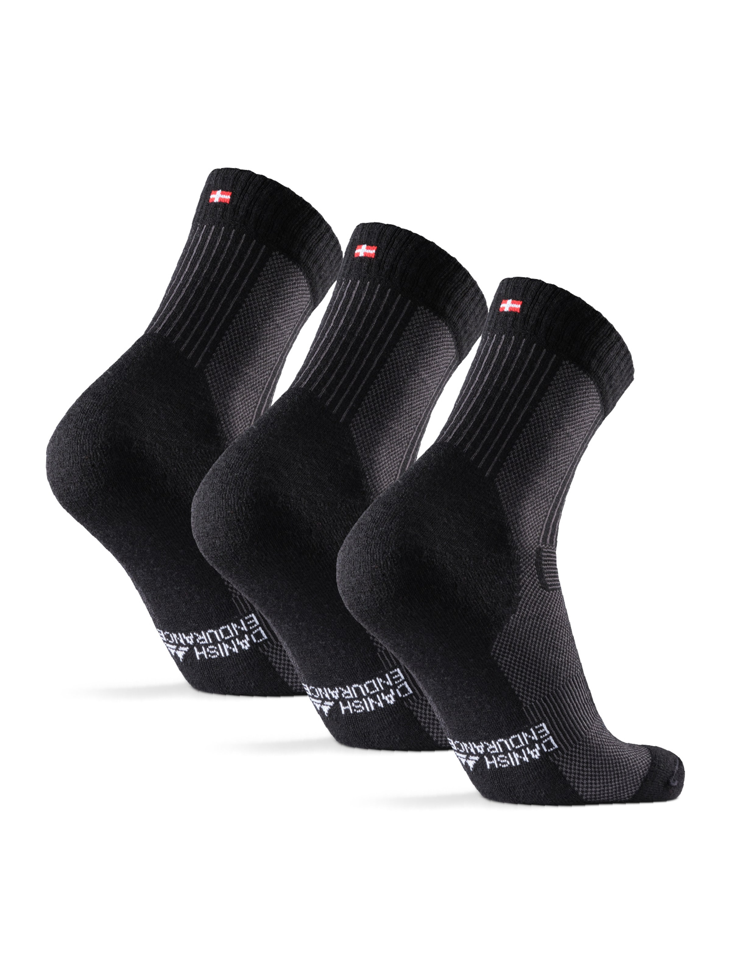 Chaussettes de sport 'Merino Hiking Light' DANISH ENDURANCE en noir