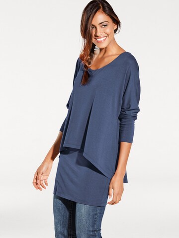 heine Shirt in Blauw: voorkant