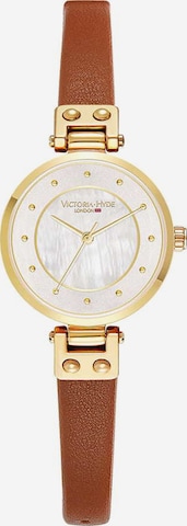 Orologio analogico di Victoria Hyde in marrone: frontale