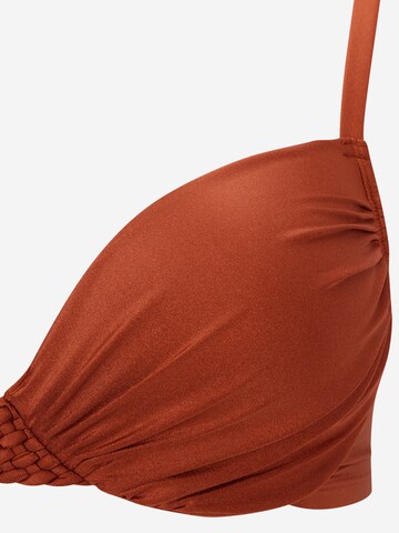 Hunkemöller Push-up Bikinitopp 'Sahara' i brun