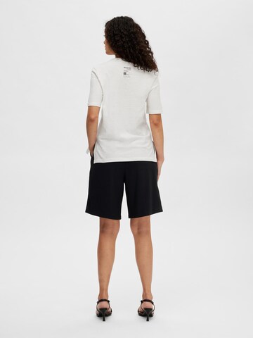 SELECTED FEMME T-Shirt 'Cecilie' in Weiß