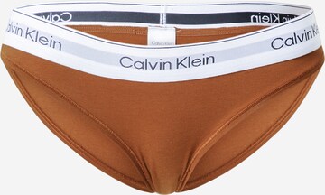 Calvin Klein Underwear Слип в кафяво: отпред