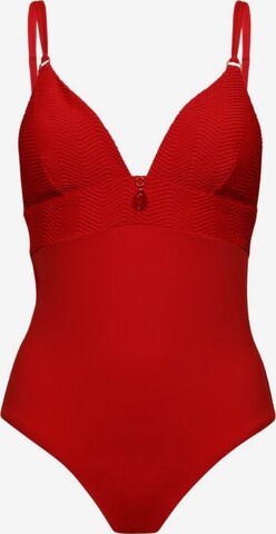Marc & André Swimsuit 'Red Line' in Red: front