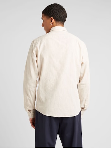 Clean Cut Copenhagen Regular fit Button Up Shirt 'Jamie' in Beige